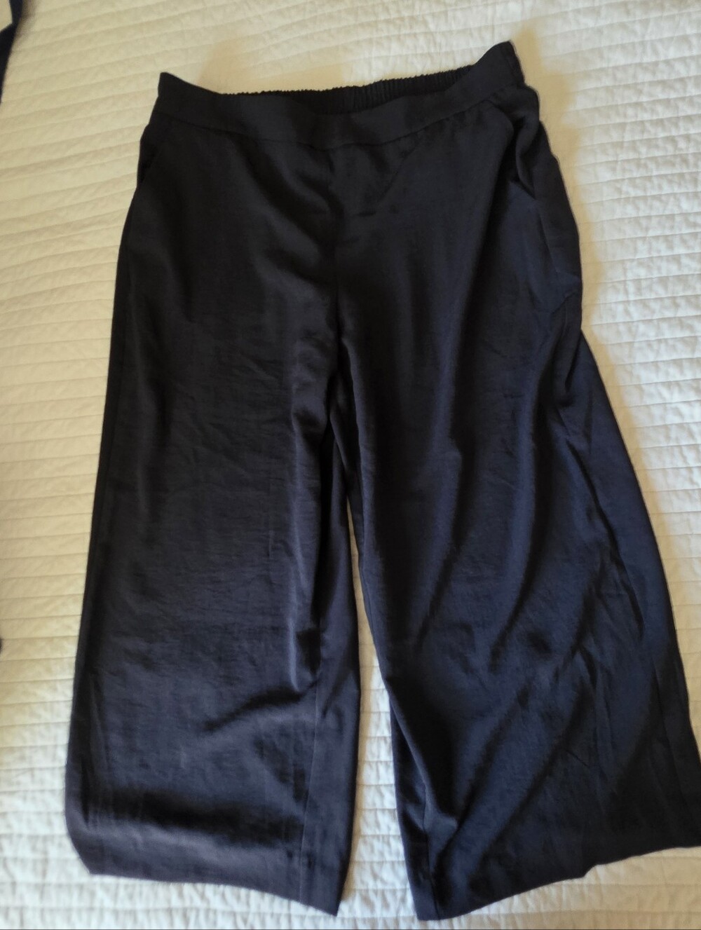 Nine West Black Wide-Leg Pants